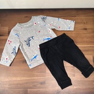 Old Navy sweatshirt and pants